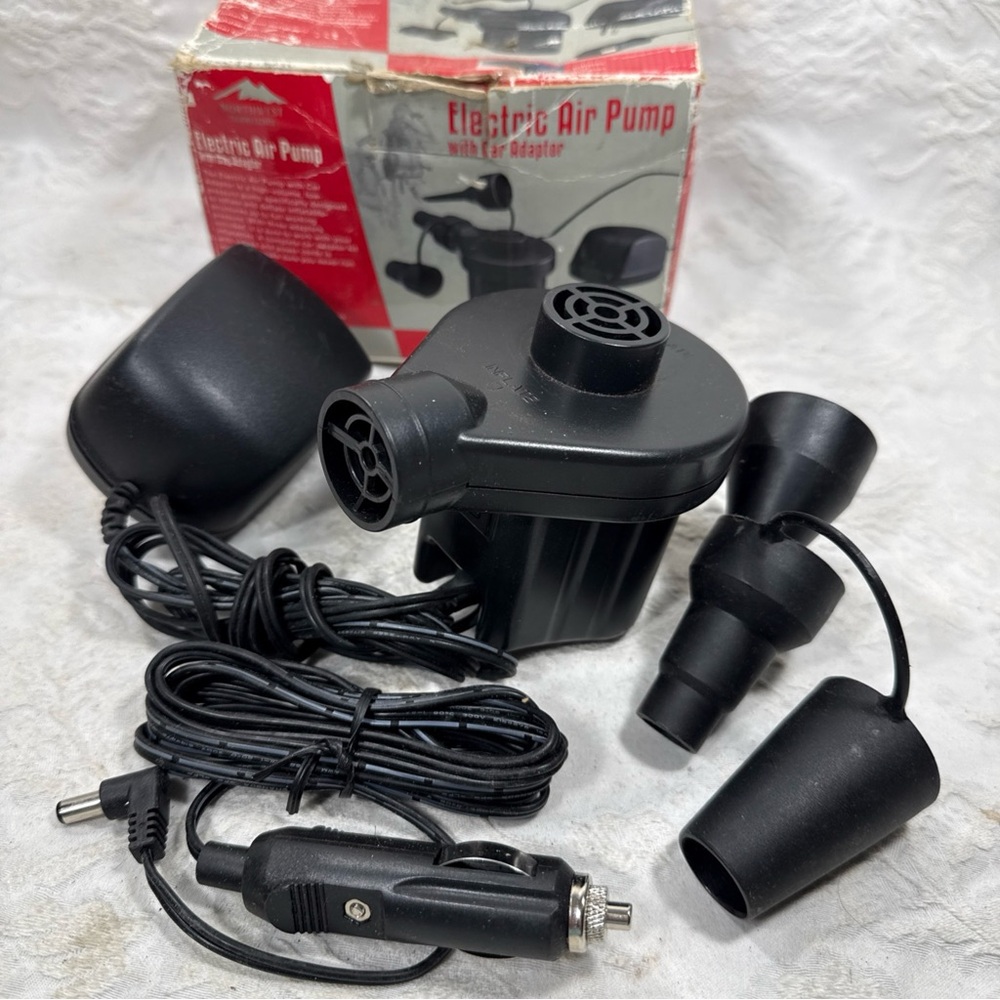 Electric Air Pump with Car Adapter by Northwest Territory Inflate or Deflate